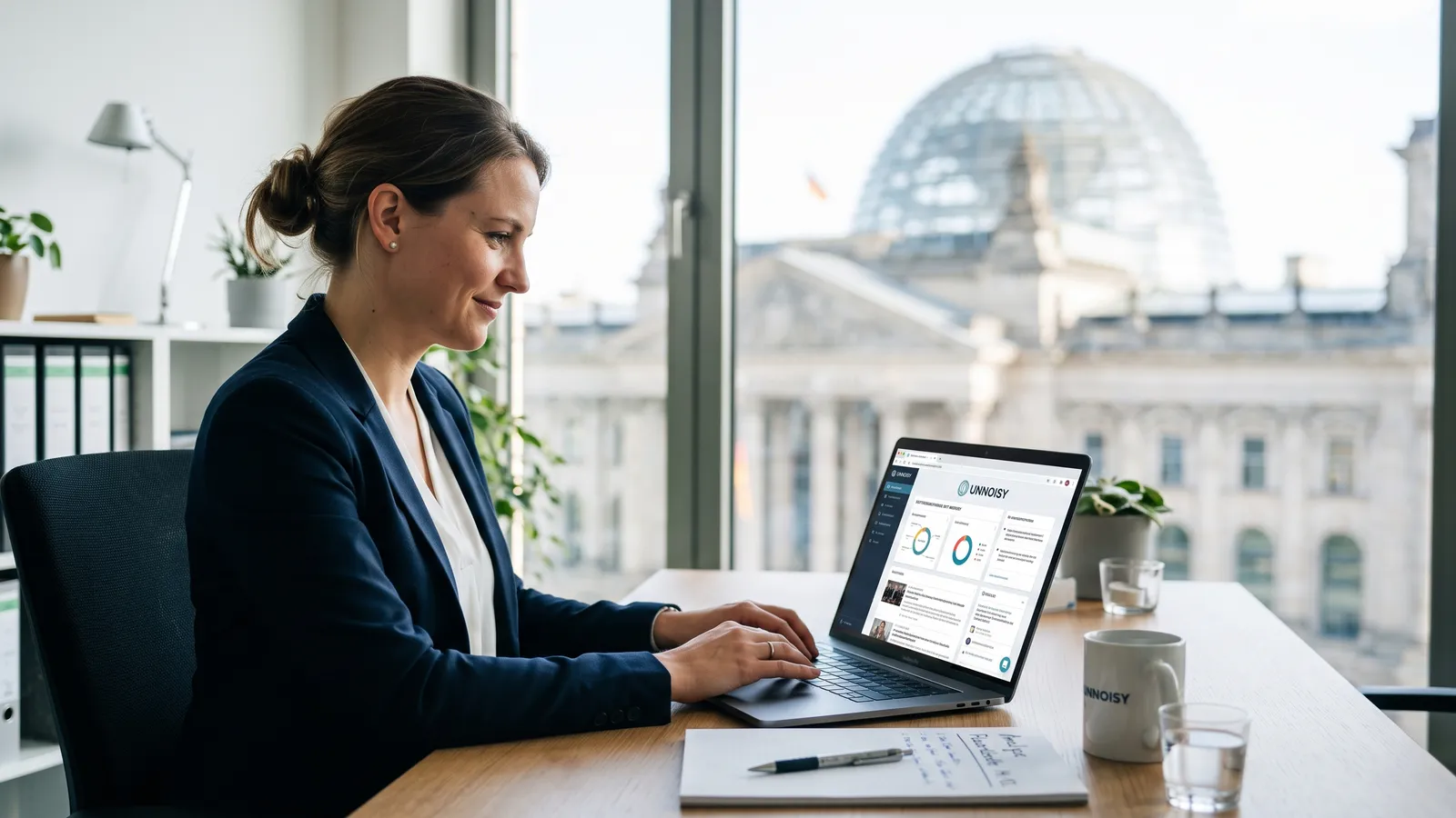 Public-Affairs-Referentin nutzt UNNOISY für das Politikmonitoring