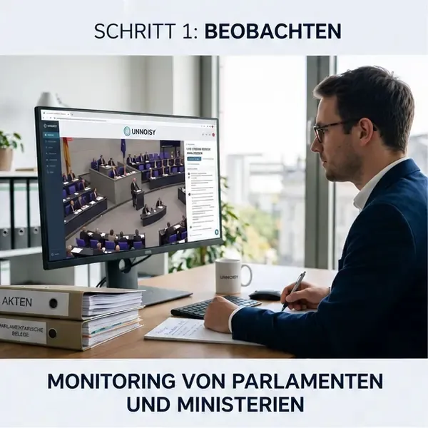 Beobachtung von Parlamenten und Ministerien